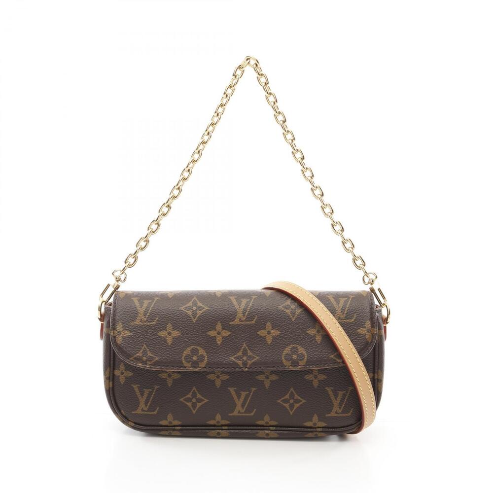 Louis Vuitton Wallet on Chain Ivy Handbag Canvas Monogram Brown